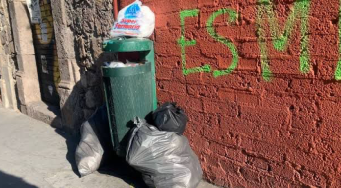 Sin reponer el 15 por ciento de botes de basura dañados en el centro de Morelia