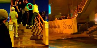 #VIDEO | Estudiante universitario es arrojado desde puente, por sus mismos compañeros #Internacional