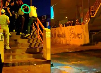 #VIDEO | Estudiante universitario es arrojado desde puente, por sus mismos compañeros #Internacional
