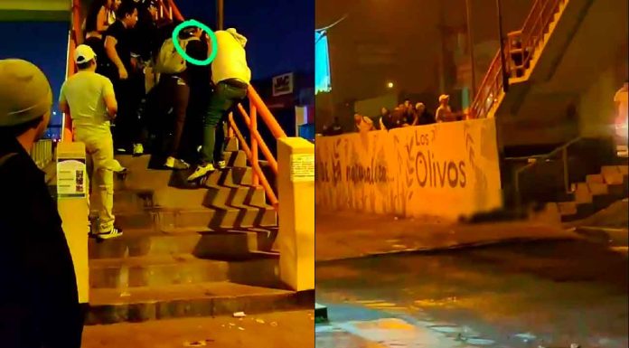 #VIDEO | Estudiante universitario es arrojado desde puente, por sus mismos compañeros #Internacional