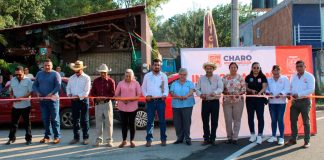 Charo mejora su camino; inauguran rehabilitación en acceso a Los Fresnos