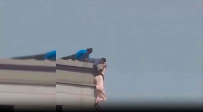 #VIDEO || Valiente rescate evita tragedia en Seúl: joven es salvada justo antes de saltar desde un piso 20