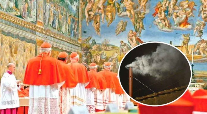 #VIDEO Viral | El Vaticano entra en cuenta regresiva, instalan chimenea que anunciará al nuevo Papa #Internacional