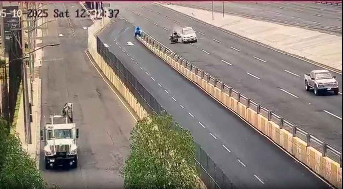 #VIDEO || Conductor aplica GTA en la carretera Querétaro-San Luis Potosí y frena a presuntos delincuentes “a la antigüita”