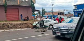 Choque vehicular deja 5 lesionados en la Morelia-Pátzcuaro
