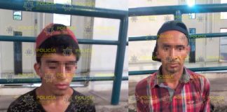 Policía Morelia detiene a dos por presunto robo en La Huerta