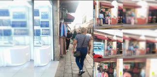 #Galeria #DenunciaCiudadana|| Comerciante vuelve a obstruir banquetas en Antonio Alzate pese a intervención previa