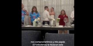 #VIDEO | No les gusta el fútbol, pero todos usaron la camiseta del Cruz Azul para darle la bienvenida a su familia