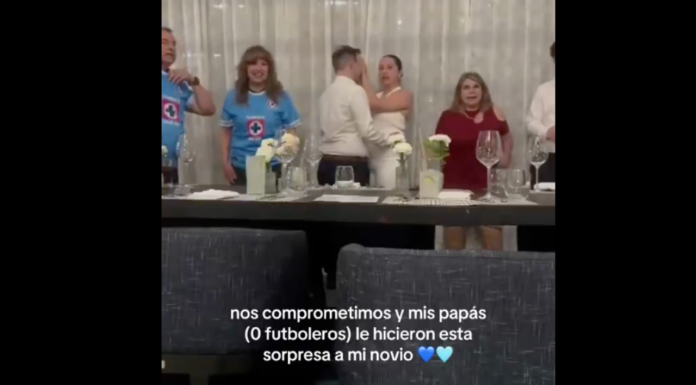 #VIDEO | No les gusta el fútbol, pero todos usaron la camiseta del Cruz Azul para darle la bienvenida a su familia