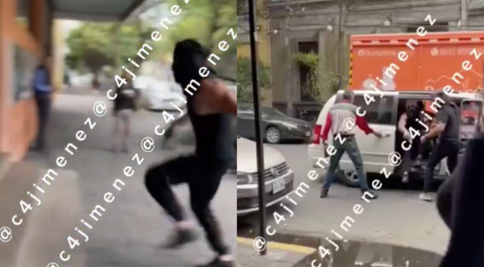 #VIDEO | Simulan secuestro en CDMX para promocionar obra y desatan el pánico