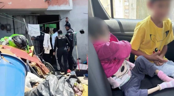 #EnMéxico: Rescatan a dos niños, de 7 y 9 años, que vivían entre basura y desnutrición