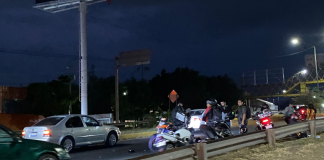Motociclista resulta herido al accidentarse en el periférico norte de Morelia