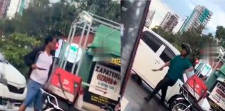 #VIDEO || Intenta amenazar a un repartidor con un cuchillo, pero éste lo sorprende con un machete