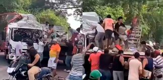 #VIDEO | Accidente carretero desata saqueo masivo de electrodomésticos; autoridades investigan #Internacional