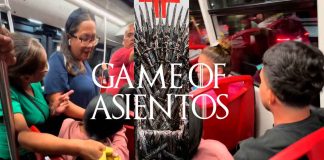 #VIDEO || Batalla por el asiento: Dos señoras discuten… y un joven más vivo se queda con el premio