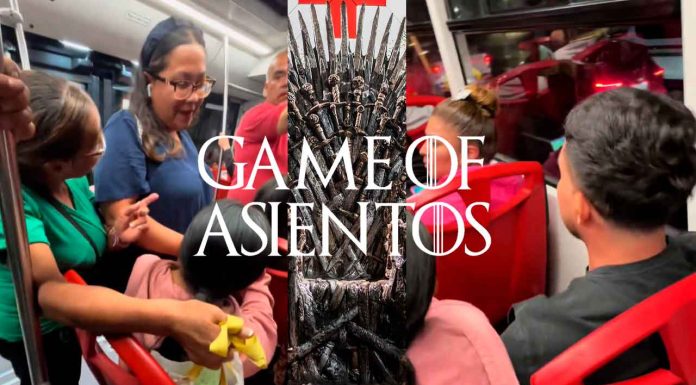 #VIDEO || Batalla por el asiento: Dos señoras discuten… y un joven más vivo se queda con el premio