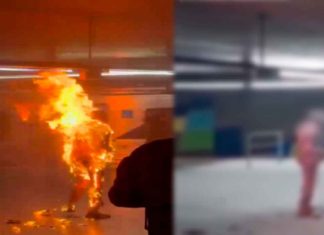 #Video | Horror en el metro de São Paulo: Hombre se prende fuego en estación São Bento