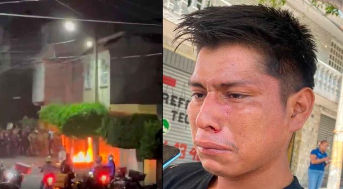 #Seguimiento #VIDEO | indignación por golpiza a joven que vendía fruta; queman pertenencias de sus agresores