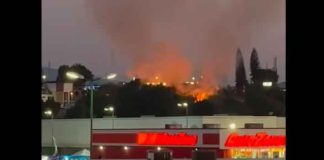 #VIDEOS | Se registra incendio de pastizales frente a Walmart de La Huerta