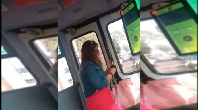 #VIDEO || Pasajera causa caos por que conductor no la bajó donde ella quería