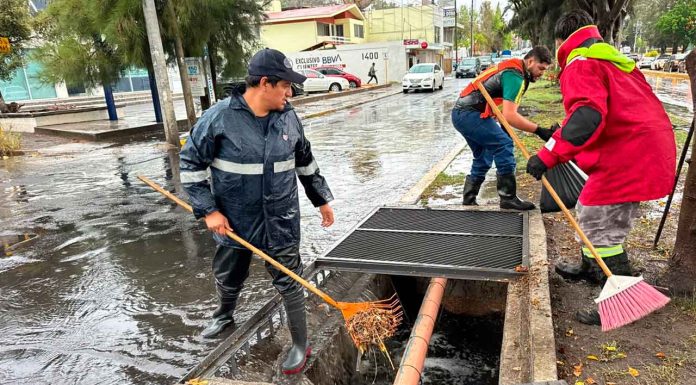 Recorre PC Municipal, Policía Morelia y Servicios Públicos zonas impactadas por la lluvia
