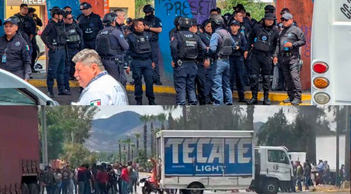 #VIDEO | Estudiantes normalistas toman el periférico e incendian neumáticos, continúan las manifestaciones este 29 de mayo en #Morelia