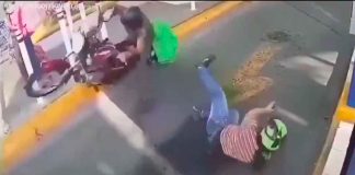 #VIDEO || Se quiso lucir… y terminó en el suelo