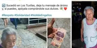 #FOTOS | Estafan a abuelita con billete falso de 500 en Catemaco