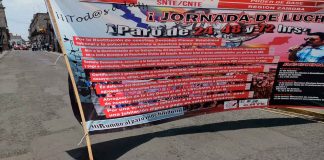 #VIDEO | Extiende magisterio michoacano manifestación por calles del Centro Histórico de la capital del estado