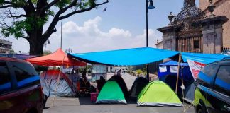 Plantón de Poder de Base afecta directamente a los comerciantes del centro: Covechi