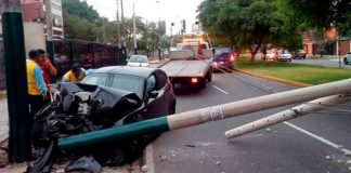 Se atienden derribo de hasta cuatro postes de luz a la semana en Morelia