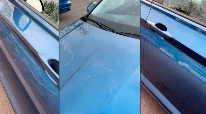 #VIDEO || Rayón con rabia: Video viral muestra vandalismo por disputa de estacionamiento en Costco