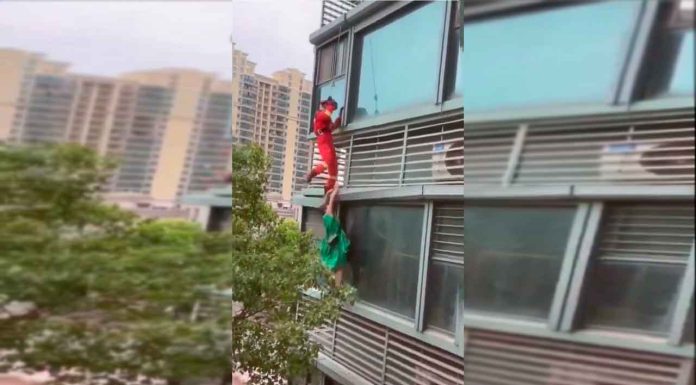 #VIDEO || Mujer cae de un edificio por errores por parte de los rescatistas