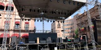 Listo, escenario para gran concierto gratuito por 484 Aniversario de Morelia