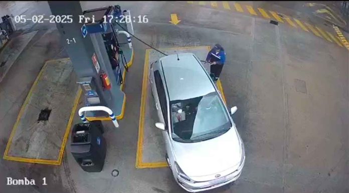 #Video || Captan a conductor huyendo sin pagar gasolina en Santa Lucía del Camino, Oaxaca