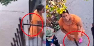 #Video #Viral || Vecina con machete causa pánico en Jardines de la Paz