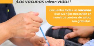 SSM aplicó más de 36 mil dosis, durante Semana Nacional de Vacunación