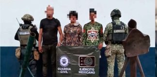 SSP y Defensa detienen a tres hombres, aseguran armamento y droga
