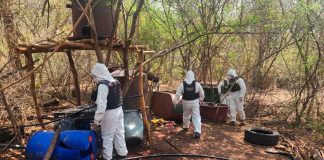 Asegura SSP otro laboratorio de drogas en La Huacana