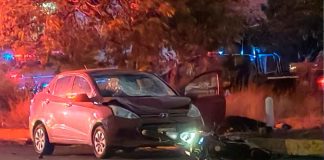 Tres lesionados en choque de auto y motocicleta, en la Morelia – Pátzcuaro
