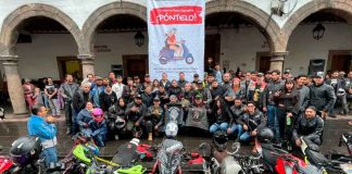 Julio Arreola promueve el uso del casco para salvar vidas en rodada con motociclistas
