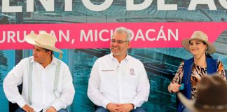 Con inversión de 200 mdp, inaugura Bedolla planta tratadora de agua en Uruapan