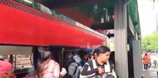 #VIDEO || Suspensión del servicio de Metrobús en la Glorieta de Colón por bloqueos de la CNTE