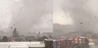 #Video | Tornado sacude puerto varas en el Sur de Chile