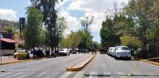 #Seguimimento #VIDEO | Agentes ministeriales de Guanajuato son baleados en la avenida Camelinas, cerca del Centro de Convenciones y Exposiciones de Morelia