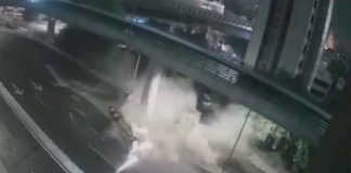 #VIDEO | Caos total en Periférico: volcadura de pipa paraliza tránsito y obliga evacuación en CDMX