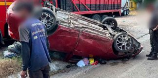 Volcadura vehicular deja al menos 4 heridos en la Morelia-Salamanca