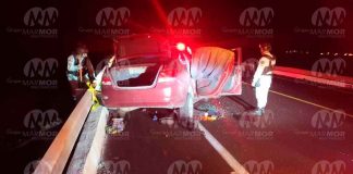 Volcadura vehicular en la autopista Siglo XXI deja un hombre sin vida