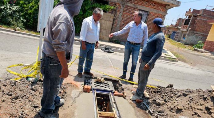 Refuerzan infraestructura pluvial en Zamora ante próxima temporada de lluvias en la colonia La Libertad