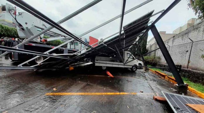 Encharcamientos y paneles solares caídos, entre las afectaciones por lluvias en Morelia